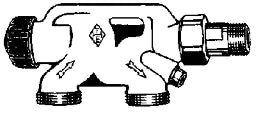 HEIMEIER Heimeier Einrohrventil 1/2" x 3/4" AG – 3871-02.000