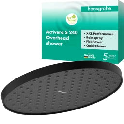 HANSGROHE HG Activera S Kopfbrause 240 1jet EcoSmart+ mattschwarz – 28057670