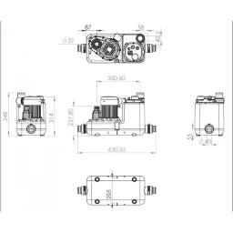 SFA Sanicom Schmutzwasserhebeanlage für alle Abwässer außer Fäkalien – 0027NM20