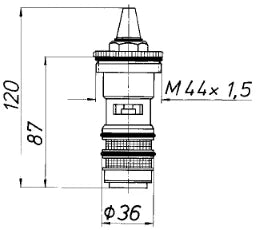 SCHMIEDL GS Thermostateinsatz 1/2" – GS0499/15