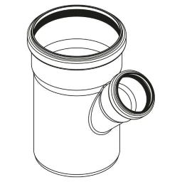 REHAU RAUPIANO PLUS Einfachabzweig DN 90/50, 45 Grad – 11232741001