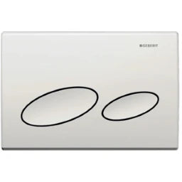 GEBERIT GE Betaetigungsplatte Kappa20, 2-Mengen Kunststoff weiss – 115.228.11.1