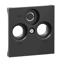 LEGRAND SEANO Abdeckung TV-R-SAT für Fremdfabrik ate, Farbausführung: Anthrazit lackiert – 765456