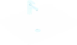 VILLEROY&BOCH V&B Waschbecken Newo 600x470mm Eckig 1HL mit Überlauf Weiß Alpin – 4A926001