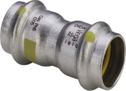 VIEGA Viega Muffe mit SC Sanpress Inox G 0215 für Gas in 22mm Edelstahl – 486 983