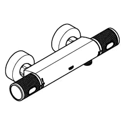 GROHE Grohe THM-Brausebatterie Grohtherm 1000 Performance 34827 Wandmontage chrom – 34 827 000