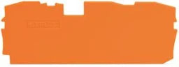 WAGO Abschluss- und Zwischenplatte 1 mm dick, orange – 2010-1392