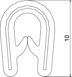 OBO Kantenschutzband für Bleche Polyvinylchl orid schwarz – 6072909