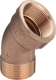 VIEGA Viega Bogen 45 Grad 3121 in R1 1/4 x Rp1 1/4 Rotguss – 448 271