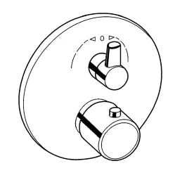 KLUDI Kludi Zenta UP-Wannen.u.Brausethermostat chrom – 388300545