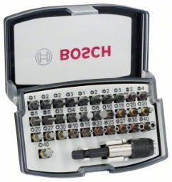 BOSCH POWER TOOLS 32-tlg. Schrauberbit-Set, PH, PZ, H, T – 2 607 017 319