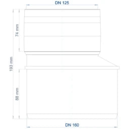 POLOPLAST PO Übergangsrohr POLO-KAL XS DN 160/125 – 102288