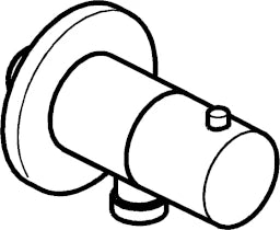 HANSA Hansa Wandanschlussbogen mit Absperrung chrom – 5157 0173