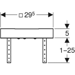 GEBERIT GE Pluvia Einbaustaender 359125 – 359.125.00.1