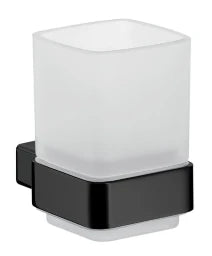 EMCO Emco Passion Glashalter mit Kristallglas satiniert, schwarz – BPPAASEGHS