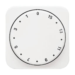 BUSCH-JAEGER Drehknopf für Zeitschaltuhr 15min Reflex SI alpinweiß – 2CKA001753A6158