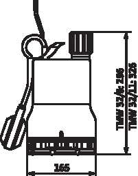 WILO Wilo Schmutzwasser-Tauchmotorpumpe Drain TMW 32/8, Rp 1¼, 230 V, 370 W – 4048413