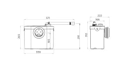 SFA Sanibroy Fäkalienhebeanlage SANIBROY UP – 0001UP