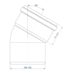 POLOPLAST PO Bogen POLO-KAL NG DN 125/30Grad – 02151