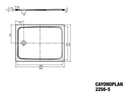 KALDEWEI Kaldewei Cayonoplan Duschw. 800x1000x185 Wt-flach, alpinweiß – 361647980001