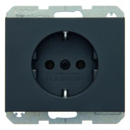 BERKER Steckdose Schuko K.1, anthrazit matt, la ckiert – 47157006
