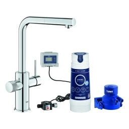 GROHE Grohe Blue Pure Minta L-Auslauf Starter Kit, ausziehbar, S-Filter, chrom – 30 591 000