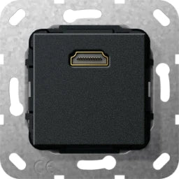 GIRA HDMI™ Kpl. Einsatz Schwarz m – 566910