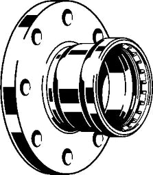 VIEGA Viega Flanschübergang mit SC Temponox XL 1759XL in 108,0mm Stahl nichtrostend – 811 198