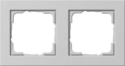 GIRA Abdeckrahmen 2f E2 Grau m – 021237