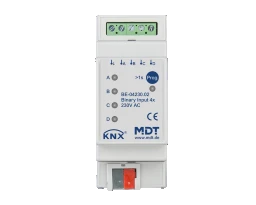 MDT KNX Binäreingang 4fach 230V AC/DC REG – BE-04230.02