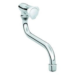GROHE Grohe Costa L Auslaufventil Markierung blau, schwenkbarer Rohrauslauf, chrom – 30 484 001