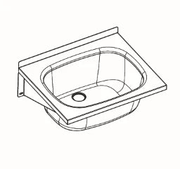 KWC AUSTRIA KWC Sirius Mehrzweckbecken 600x500mm ohne Überlauf, Chromnickelstahl – 207.0483.167