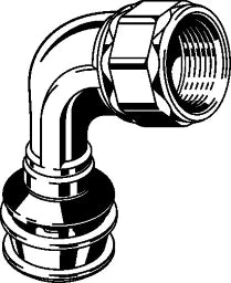 VIEGA Viega Bogen mit SC Raxofix 5314.11 in 25mm x R3/4 Siliziumbronze – 646 134