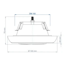 POLOPLAST PO Abluftventil POLO-KWL DN 100, Verteilsystem DN 75 – 02917