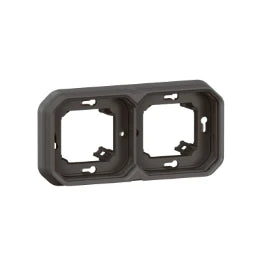 LEGRAND FR UP 2-fach Tragring, horizontal und ve rtikal in der Farbe: Anthrazit – 069607L