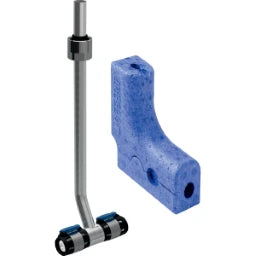 GEBERIT GE FlowFit MetallAnSchl-T-Stueck SiBr/Cu fuer EK, d16 x 15 x 16mm, vernickelt – 619.420.22.1
