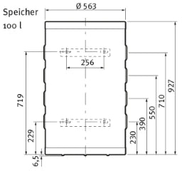 VAILLANT VAILLANT Pufferspeicher VPS R 100 für Wärmepumpen heizen/kühlen – 0010021456