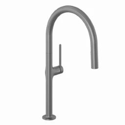 KLUDI KLUDI-REEF Spültisch-Einhandmischer herausz. Geschirrbrause Br. Gunmetal – 50851N275