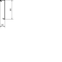 HAGER Sockelleistenkanal-OT PVC SL 20x80 vweiß – SL2008029016