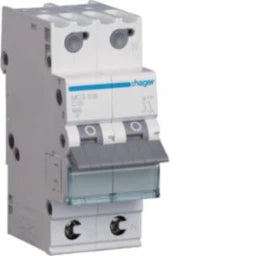 HAGER LS-Schalter 1P+N 6kA C-16A QC 2M – MCS516
