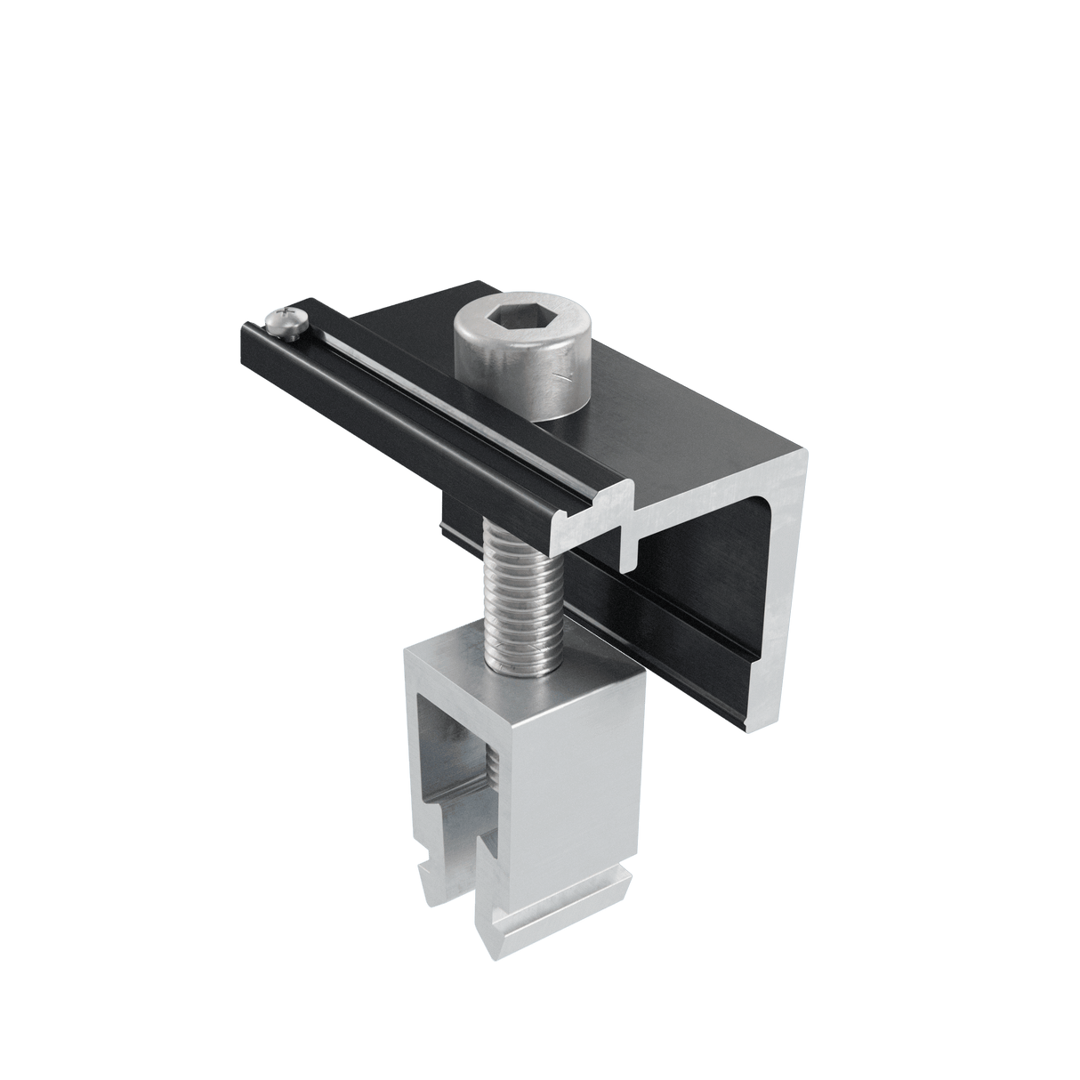 Alumero easyCLAMP Endklemme Click mit Pin schwarz, 30 - 42 mm - 802394CP130-42