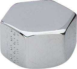 VIEGA Viega Kappe 1761 mit Mehrkant in G3/4 Messing verchromt – 106 782