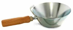 BRINKO Brinko Gipserpfanne konisch, Dm.160 mm galvanisch verzinkt, Holzgriff – 2994/160