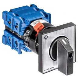 KRAUS&NAIMER Ausschalter,3polig,60°,Zentralbefestigg. Ith=20A, P=5,5 kW(AC3,400V AC),2x2,5 mm² – 70011685