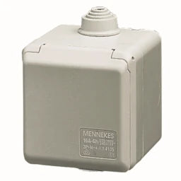 MENNEKES AP CEE-Wandsteckdose Cepex 16A 5p 400V 6h IP44 lichtgrau – 4105