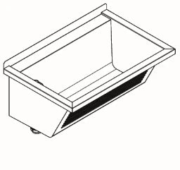 KWC AUSTRIA KWC Sirius Waschtrog 750x354x500mm Wandmont., CNS, seidenm., o Überlauf – 2030045753