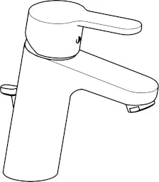 HANSA Hansa Primo XL Waschtisch-Einhandmischer mit Ablaufgarnitur, mit Flex., chrom – 4956 2203