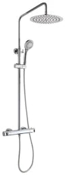 STROHM-MOFÉM ZRT. Teka Thermostat-Duschsystem cold touch PVC-Schl. 150cm, Kopfbr.200mm – 1004181