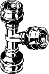 VIEGA Viega T-Stück mit SC Raxofix 5318 in 50mm Siliziumbronze – 647 537