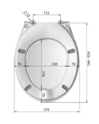 MKW MKW Euro Class WC-Sitz mit Deckel weiß mit Metallscharnier – A600-0201